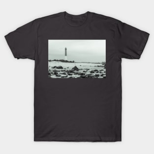 Barnegat Lighthouse in black and white T-Shirt